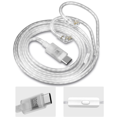 Cable pin C con salida tipo USB C con micrófono para audífonos KZ